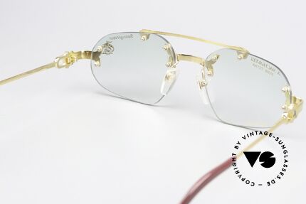 Machiavelli 14-303 Opulent 80s Glasses Rimless, unworn 80's single item with orig. Machiavelli case, Made for Men
