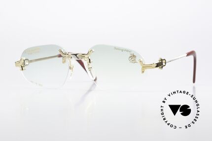 Machiavelli 14-300 Stately Glasses 80's Rimless Details