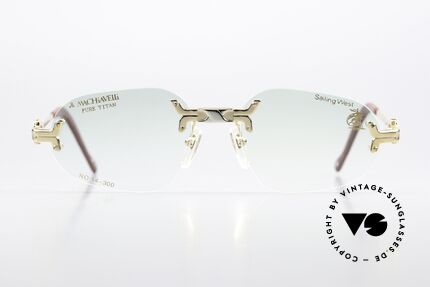 Machiavelli 14-300 Stately Glasses 80's Rimless, collection named after the Italian PHILOSOPHER, Made for Men and Women