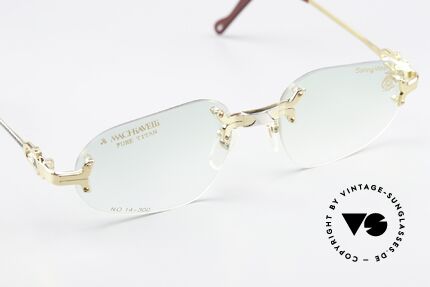 Machiavelli 14-300 Stately Glasses 80's Rimless, can be worn as a fashion accessory (even at night), Made for Men and Women