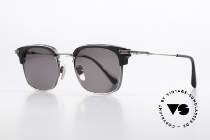 DITA Nomad Men's Sunglasses Square, a classic model in antique-silver and black; timeless, Made for Men