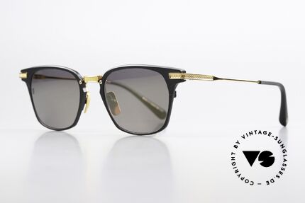 DITA Union Slightly Mirrored Sun Lenses, a precious & classic model in black and gold-plated, Made for Men