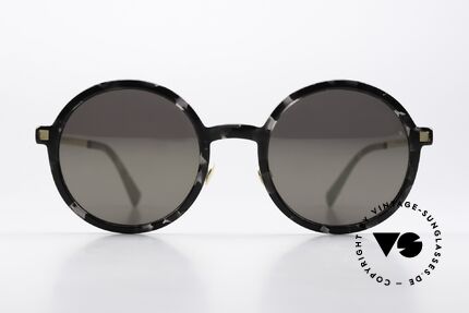 Mykita Toclo Asia Version With Nose Pads, c.807: Black Havana/Glossy Gold Brilliantgrey Solid, Made for Men and Women