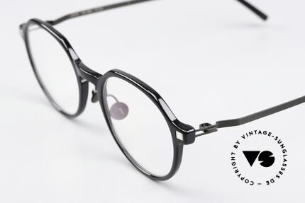Mykita Bikki Asia Version Narrow Noses, in timeless color code 824: 'Black/Silver/Shiny Black', Made for Men and Women