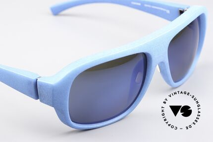 Mykita Mylon Titan Blue Mirrored Sun Lenses, unworn model from 2016 with Mykita packing, Made for Men