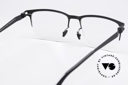 Mykita Wilko Striking Frame Silver Black, the frame can be glazed optionally (optical / sun lenses), Made for Men