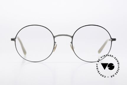 Mykita Quenby Round Frame Shiny Graphite, unisex specs, LITE collection made from 2017-2018, Made for Men and Women