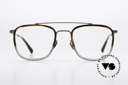 Mykita Hanno Square Frame Santiago Gray, LITE collection with additional acetate rings / inlays, Made for Men and Women