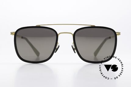 Mykita Hanno Square Sunglasses Mirrored, LITE collection with additional acetate rings / inlays, Made for Men and Women