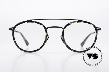 Mykita Olli Panto Frame Black Antigua, LITE collection with additional acetate rings / inlays, Made for Men and Women