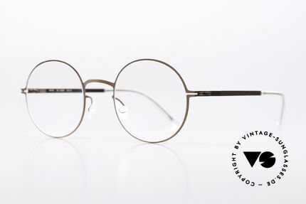 Mykita Quenby Round Frame Shiny Copper, col 252 "Shiny Copper" (glasses for ladies and gents), Made for Men and Women