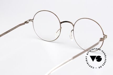 Mykita Quenby Round Frame Shiny Copper, the frame can be glazed optionally (optical/sun lenses), Made for Men and Women