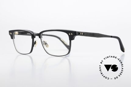 DITA Statesman Three Extra Large Glasses Black, titan frame & acetate upper edge; made in Japan, Made for Men