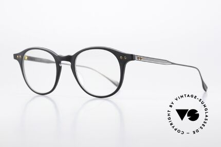 DITA Ash Noble Panto Eyewear 47mm, classic, noble round panto model, timeless 'black', Made for Men and Women