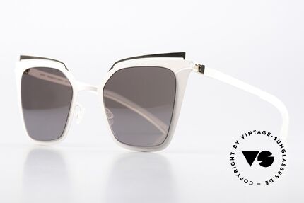 Mykita Kendall Magical Ladies Sunglasses, 283: Champagne Gold/Aurore Flash; slightly mirrored, Made for Women