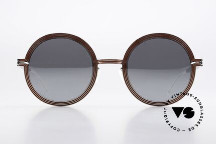 Mykita Studio 6.3 XXL Sunglasses Mirrored, inspired by the optical illusion art of the 1960's, Made for Women