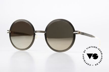 Mykita Studio 6.3 XXL Shades Gold Mirrored Details