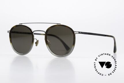 Mykita Olli Panto Designer Shades, very elegant color code 952: Shiny Graphite/ Santiago, Made for Men and Women