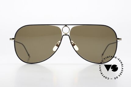 Thom Browne TBS115 Aviator Sunglasses XXL, titanium frame in XXL size 64-10 (150mm width), Made for Men