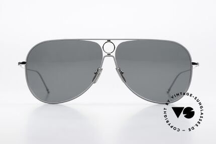 Thom Browne TBS115 XXL Sunglasses For Men, titanium frame in XXL size 64-10 (150mm width), Made for Men