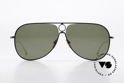 Thom Browne TBS115 XXL Aviator Sunglasses, titanium frame in XXL size 64-10 (150mm width), Made for Men