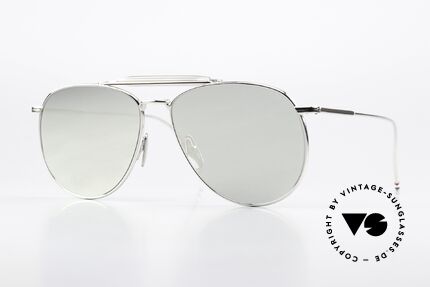 Thom Browne TB015 XL Aviator Silver Mirrored Details