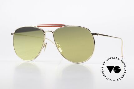Thom Browne TB015 XL Aviator Gold Mirrored Details