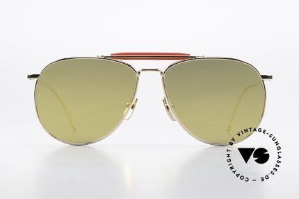 Thom Browne TB015 XL Aviator Gold Mirrored, titanium frame in XL size 62-15 (145mm width), Made for Men