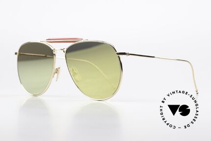 Thom Browne TB015 XL Aviator Gold Mirrored, really stylish & top-notch quality, made in Japan, Made for Men