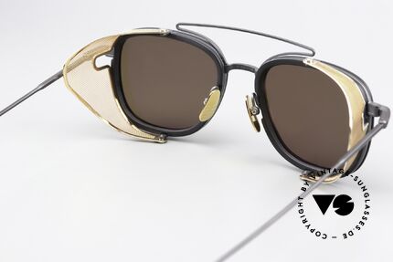 Thom Browne TB808 Light Gold Mirrored Lenses, Size: large, Made for Men