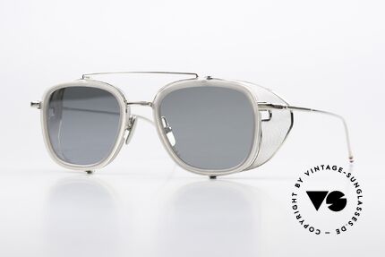 Thom Browne TB808 Light Silver Mirrored Lens Details