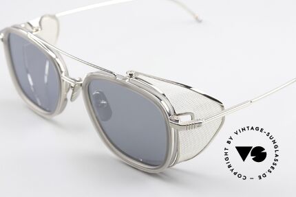 Thom Browne TB808 Light Silver Mirrored Lens, light silver-mirrored lenses (100% UV protection), Made for Men