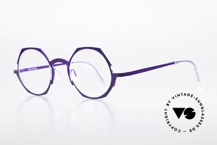 Theo Belgium Wave Pure Titanium Specs Ladies, top-notch quality and wearing comfort (Titanium), Made for Women