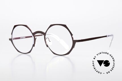 Theo Belgium Wave Women's Eyewear Titan, top-notch quality and wearing comfort (Titanium), Made for Women