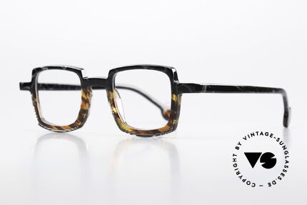 Theo Belgium Schaukel Acetate Frame Square Unisex, from the "SWINGS" series in size 42-26, 135mm, Made for Men and Women