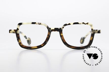 Theo Belgium Schommel Patterned Acetate Frame, Schommel, c.2 'Dalmatian / Brown Horn / Ecaille', Made for Men and Women