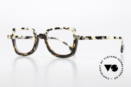Theo Belgium Schommel Patterned Acetate Frame, from the "SWINGS" series in size 45-22, 135mm, Made for Men and Women