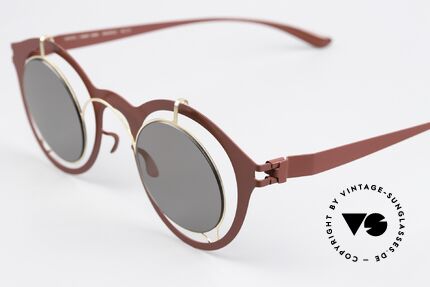 Mykita Bradfield Worn by Elton John, 304: Champagne Gold / Wine Red / Lightgold Flash, Made for Women