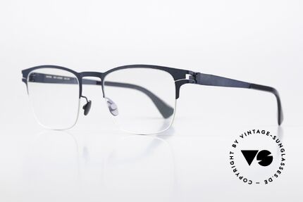 Mykita Lothar Square Frame Silver Navy, color 091 "Silver / Navy" = a pair of glasses for men, Made for Men