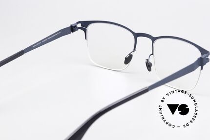 Mykita Lothar Square Frame Silver Navy, frame can be glazed optionally (optical / sun lenses), Made for Men