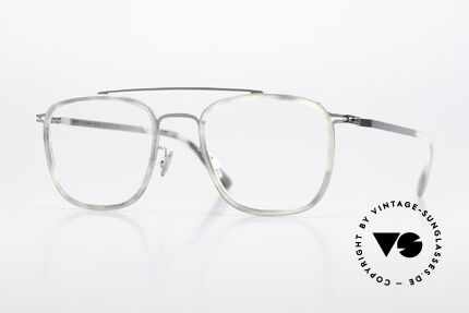 Mykita Hanno Square Frame Grey Havana Details