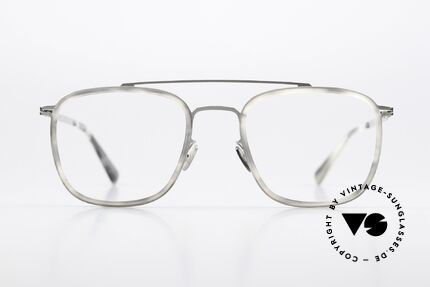 Mykita Hanno Square Frame Grey Havana, LITE collection with additional acetate rings / inlays, Made for Men and Women
