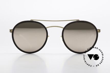 Mykita Mylon Hay Mirrored Sunglasses Panto, round panto design; size 49-23 with color 307, Made for Men and Women