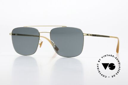 Mykita Yuuto Square Sunglasses Gold Details