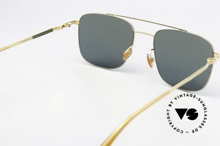 Mykita Yuuto Square Sunglasses Gold, sun lenses (100% UV) could be replaced with opticals, Made for Men