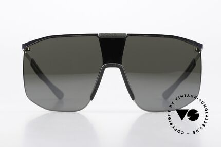 Mykita Mylon Yarrow Panorama Shield Shades, color 245: Silver / Storm Grey Silver Flash, Made for Men and Women