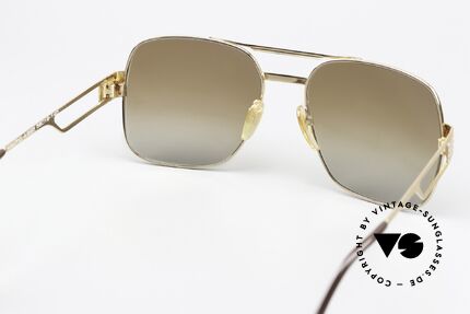 Neostyle Nautic 4 Old Sunglasses 1970's 80's, large frame with brown gradient lenses: 100% UV protection, Made for Men
