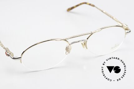 Bugatti 10594 90's Frame Nylor Thread, semi rimless: lenses are held by a nylon thread, Made for Men
