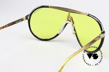 Derapage 66 Vitaloni Racing Sunglasses, yellow lens for twilight & mirrored for the sun, Made for Men