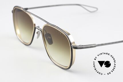 DITA System One Luxury Pilot Sunglasses Men, anti-reflective gradient lenses; 100% UV protection, Made for Men